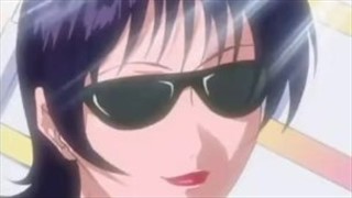 Anime kobietka opala się