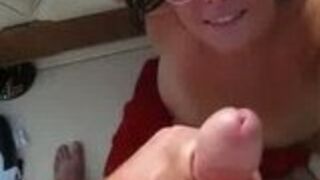 Amatorski sex na łodzi z grubą laską