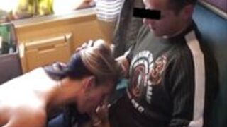 Niemiecka laska i amatorskie porno w pociągu