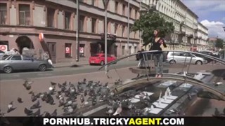 CZECH FIRST VIDEO  BUSTY BRUNETTE MONIKA WOULD BE A PORNSTAR