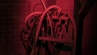 Mokre włosy rozpalonej retro blondi