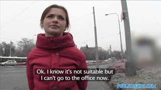 Publiczny seks z rozkoszną Czeszką