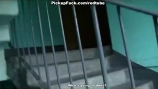 Z zapoznaną amatorką w toalecie