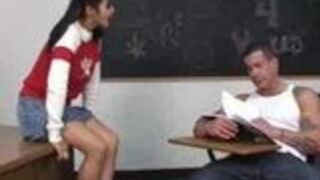 Asian schoolgirl fucked hard in classroom