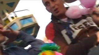 Wizyta z laseczką w wesołym miasteczku