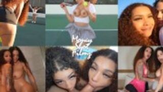 Trio z egzotycznymi dziewczynami