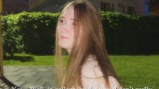 Ruda uczennica chce się bzykać