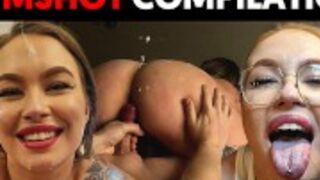 Wytryski na mega seksowną Polkę