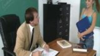 Schoolgirl Rides Her Teachers Big Cock After Class